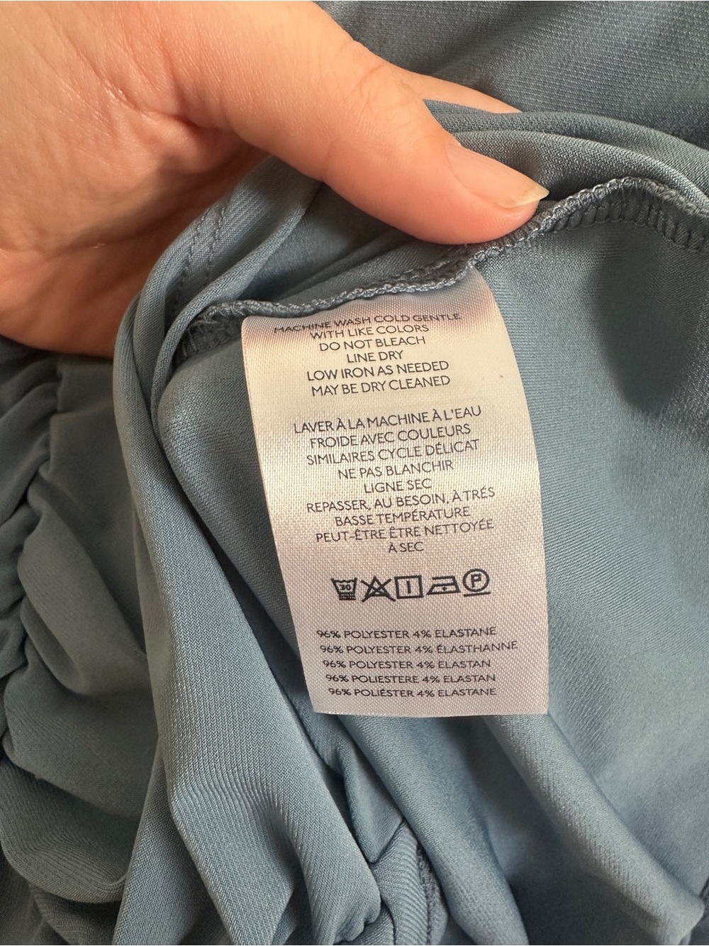 Anthropologie Slate Blue Ruched Halter Cami - Picture 8 of 8